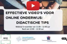 Effectieve video's voor online onderwijs