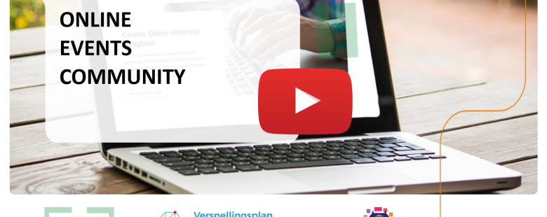 Een open laptop met een presentatie daarop