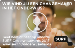 Promo om iemand voor de award op te geven