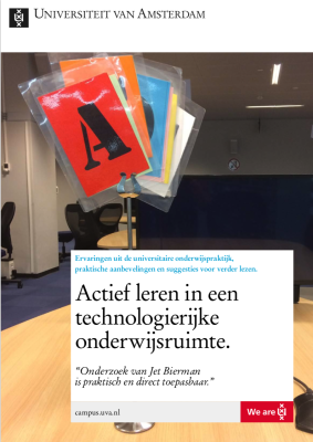 Actief leren in een technologierijke onderwijsruimte brochure voorkant