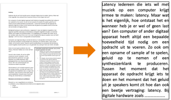 Zijn er patronen te herkennen in de frequentie en aanwezigheid van woorden in het leermateriaal?