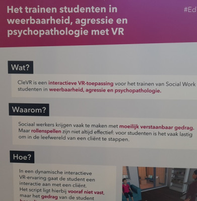 CleVR presentatieposter Social Work oefengesprekken