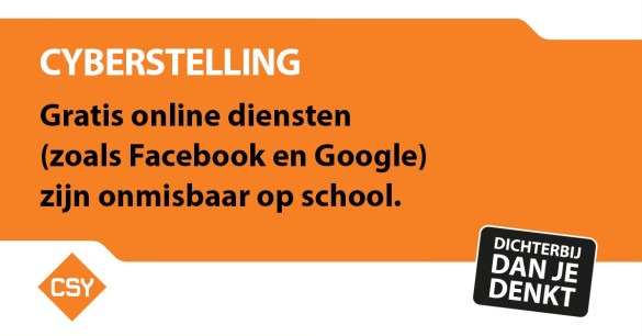 cyberstelling gratis online diensten zoals facebooj en google zijn onmisbaar op school