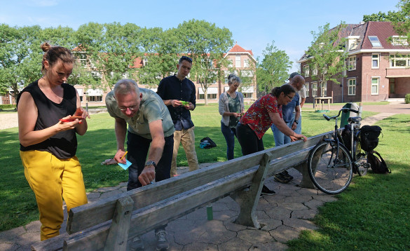 Deelnemers workshop formuleren en rangschikken redenen voor leeractiviteiten buiten