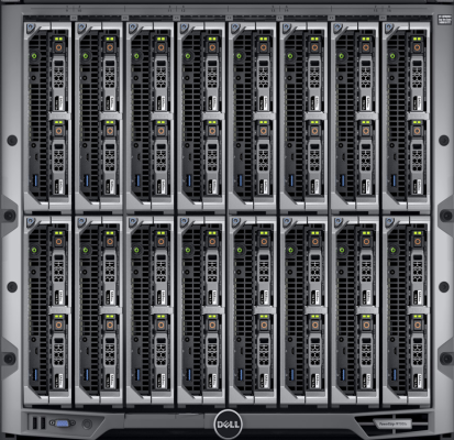 Dell chassis met blades