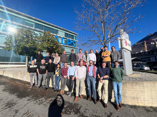 A group picture with all CSCS and SURF colleagues