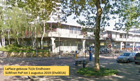 Het oude onderkomen LaPlace gebouw TU/e eindhoven