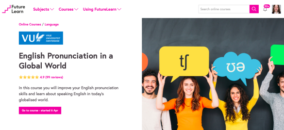 MOOC English pronunciation