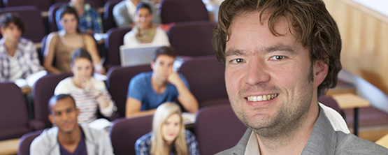 Studenten in een collegezaal