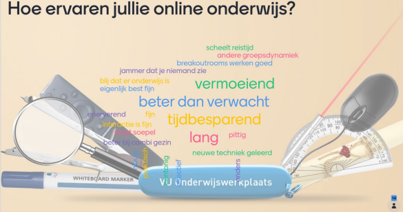 Resultaten hoe ervaren jullie online onderwijs - studie O&I