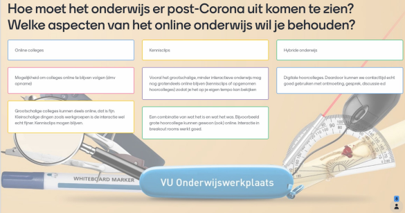 Resultaten wat willen studenten behouden - studie O&I