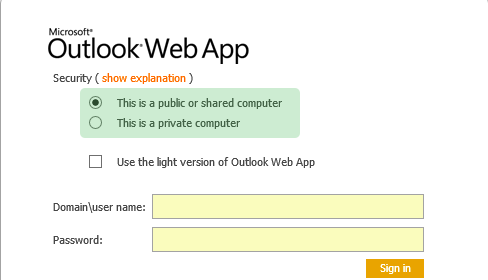 outlook login