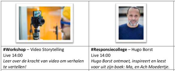 Surf community Online Events: inspiratie poster Inholland HBOV-IntroductieFestival