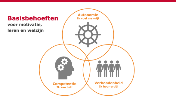 Drie basisbehoeften voor motivatie, leren en welzijn
