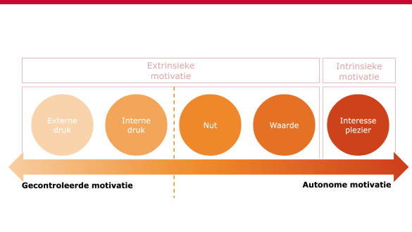 Vijf vormen van motivatie volgens Deci & Ryan