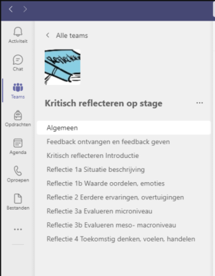 Gedeelde leeromgeving TEAMS