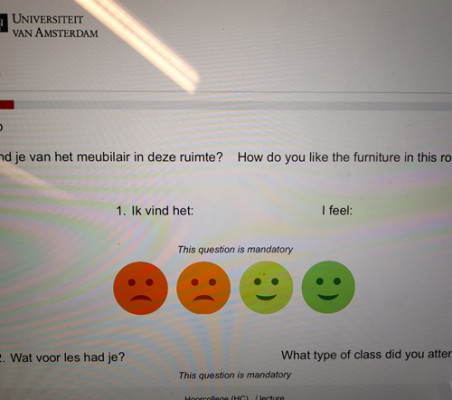 Studentenfeedback via smileys