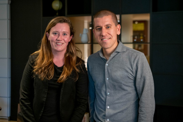 Nienke Stumpel en Jelle Kok van de werkgroep EdTech voor onderwijsinnovatie.