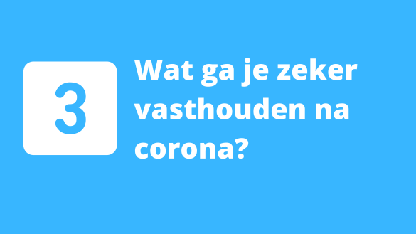 Vraag 3: hoe nu verder?