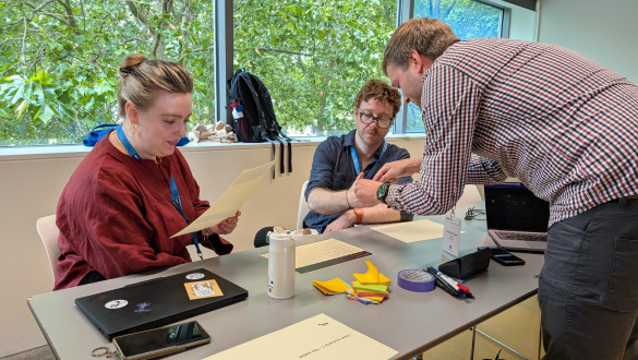 Showing glasses capabilities and role playing, Leuven 