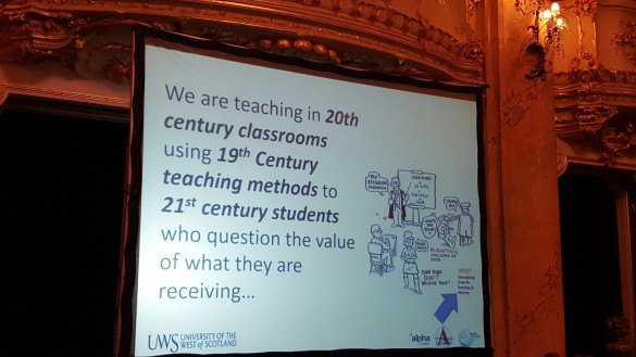 Foto: Marij Veugelers van slide van Tom Duff, University of the West of Scotland (Conference Innovative Learning Spaces, Prague 22 Sept 2016)