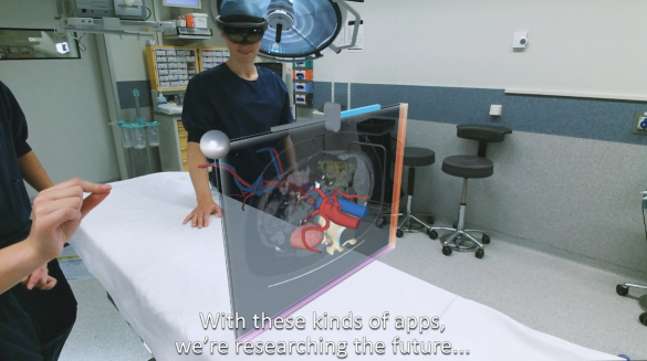 Figure 3: AugMedicine: interactive multi-user inspection of CT scans for learning (source: CFI/ULeiden)