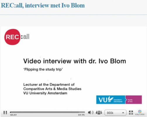 screenshot video Ivo Blom