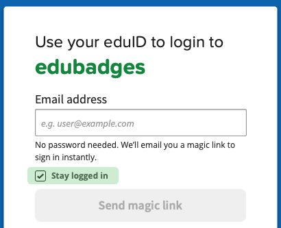 edubadges login