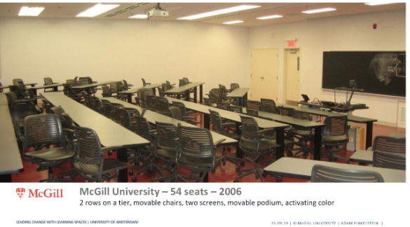 McGill University zaal met 54 stoelen, 2006