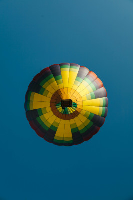 onderaanzicht van een luchtballon