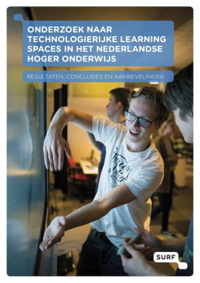 Voorkant van het onderzoek naar technologierijke learning spaces in het Nederlandse Hoger Onderwijs