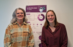 Onderwijsinnovators Sabine Uijl (links) en Emma Wiersma (rechts)  