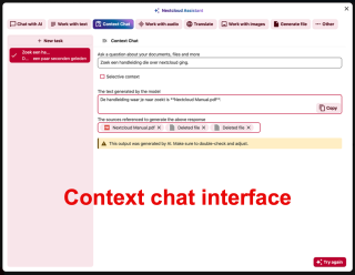 Context Chat Interface