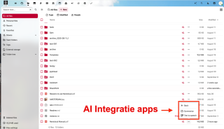 AI Integratie apps