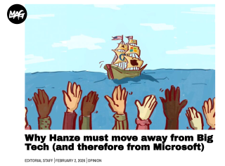 Why Hanze must move away from Big Tech (and therefore from Microsoft)