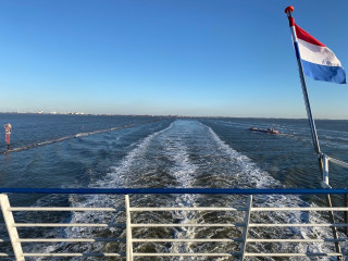 eduroam op de veerboot richting de Waddeneilanden (Foto: Paul Dekkers)